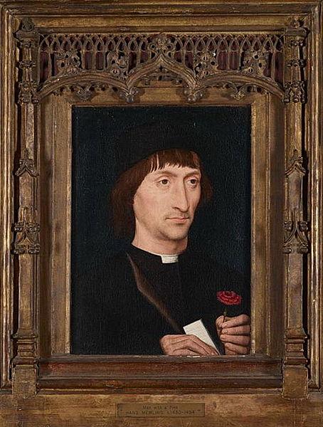 Hans Memling Retrat d'un home amb una rosa